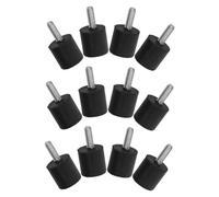 Lurrose 12pcs M6 Threaded Furniture Leveler: Rubber Adjustable Screw-in Feet - Heavy-duty Screw-on Furniture Pads For Tables Cabinets And Chairs