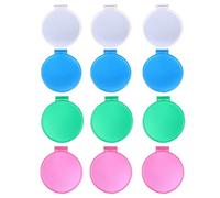 Lurrose 12pcs Compact Mirror Bulk Round Compact Mirror Foldable Purse Mirror Small Makeup Mirror Pocket Mirrors for Women Girls (Random Color)