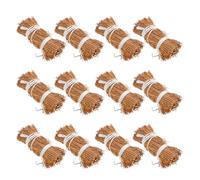 Lurrose 12pcs Mini Straw Hay Bales Mini Haystack Decorations for Sand Table Decor Realistic Detailing Grass Material Lightweight Enduring Autumn Harvest Photography Props