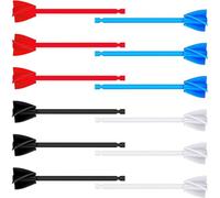 Lurrose 12pcs Paint Mixer Drill Attachment Set with Resin Mixing Paddles for Paint Epoxy and Silicone - Multi-Color Drill Accessories and Concrete Mixers