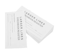 Lurrose 12pcs Personal Check Registers Book Set for Business and Bank Checking Accounts, Blank Ledger Checkbook Registers with Transaction and Expense Tracking, White Cover, Suitable