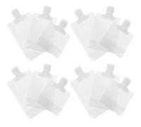 Lurrose 12pcs Refillable Travel Lotion Squeeze Pouches with Flip Caps, Portable Cosmetic Containers Set 30ml 50ml 100ml for Outdoor and Toiletry Use