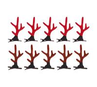 Lurrose 12pcs Reindeer Antlers Hair Clips Christmas Hair Clips Hair Accessories for Girls Toddlers Kids