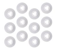 Lurrose 12pcs White PVC Heating Pipe Covers Decorative Round Wall-Mounted Pipeline Hole Covers Radiator Hole for Home Plumbing Decoration