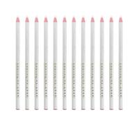 Lurrose 12pcs White Thread Sewing Crayons Multi-purpose No Sharpening Invisible Strokes Plastic Roll Pens for Machine Sewing High Temperature Erasable Feature and Sturdy Design