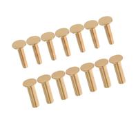 Lurrose 14 Pairs Copper Rivets for Kitchen Handle Repair Secure Wooden Grip Fastening DIY Accessories Stable Locking Rivets for Handle Replacement Home and Professional Use