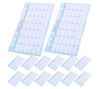 Lurrose 14 Sheets Ring Monthly Plan Budget Planner Inserts Weekly Money Planner Refills for Budget Binder Organizer Refills for Money Meal Planning School Schedule Travel