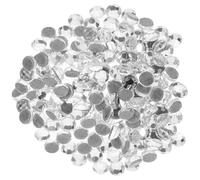 Lurrose 1440pcs Flatback Glass Rhinestones Gems for Crafts White Hot Melt Decor for Bags Greeting Cards DIY Embellishments