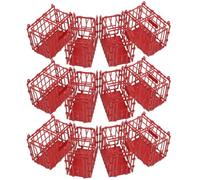 Lurrose 15 Pcs Miniature Animal Cage Set, Plastic Small Animal Cage Prop with Realistic Design, Versatile Compatibility for Miniature Landscape Models and Mini House Arrangements