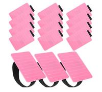Lurrose 15 Sets Acrylic Eyelash Extension Pallet Tray with Scale and Elastic Wrist Strap, Easy to Maintain Lash Display Board for Professional Grafting, 8-15mm Lash Holder Organizer
