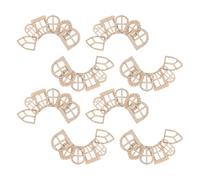 Lurrose 150pcs Mini Wooden Garden Doors and Blank Windows Set Unpainted DIY Fairy House Accessories for Miniature Dollhouse Crafting and Garden Decoration