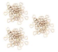 Lurrose 150pcs Wooden Hollow Hearts Craft Embellishments for Weddings Engagements Anniversaries Lightweight Decor for Romantic Party Decoration