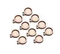 Lurrose 15pcs Mini Wooden Round Embroidery Hoops for Sewing and Needlework, Smoothly Fix Fabric, Small Cross Stitch Frames for Fabric Painting and Craft Accessories