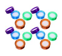 Lurrose 16 Pcs Finger Moistener for Cash Counting Round Finger Wet Sponge 3.5x3.5x3.5 Inch Easy Maintenance Quick Moisture Activation for Home Money Handling and Financial Offices