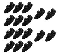 Lurrose 16pcs Self Adhesive Multi-slot Cable Clips for Protecting Cables, Pvc Material Wire Holder Clips for Car Use and Organizing Phone Wires Efficiently