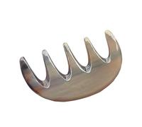 Lurrose 1pc Wide Tooth Comb, Hair Comb Ox Horn Creative Handmade Wide Tooth Anti- static Hair Combs, Hair Grooming Tools for Home Woman Man (Thin Five- tooth Comb)