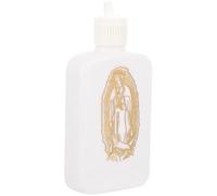 Lurrose 1pcs Holy Water Flask Refillable Water Container 4.72x2.44x0.79in Plastic Sealed Easy to Carry Compact Design for Someone Who Loves Jesus Traveling