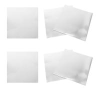Lurrose 1set Aluminum Sheet Metal Plate for Projects with Smooth Flat Finish and Mirrorlike Surface, Easy to Shape and Thermal Conductive Material Suitable for Laboratory Inserts and 6pcs