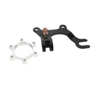 Lurrose 1set High-strength Aluminum Alloy Bike Disc Brake Adapter Bracket with Optimized Stability and Balanced Force Distribution Rear Disc Brake Mount Conversion Kit for Mountain