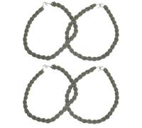 Lurrose 2 Pairs Boot Straps with Elastic Polyester Yarn and Aluminum Alloy Buckles, Multifunctional Outdoor Hiking Accessories for Men and Women Boots, for Wilderness Survival and Outdoor