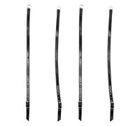 Lurrose 2 Pairs High Heel Bungee Adjustable Shoes Laces Imitation Leather Fashionable Adjustable Length Buckle Easy to Put and Take off Women Dancing Matching High Heels Black