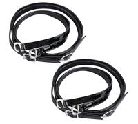 Lurrose 2 Pairs Shoe Fixing Strap Replaceable Shoe Straps Cross Style High Grade Pu Material Comfortable Walking Women Daily Use