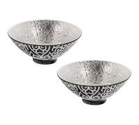 Lurrose 2 Pcs Gilt Silver Ceramic Tea Bowls Hat Shaped Kung Fu Tea Cups for Tasting Serving Set
