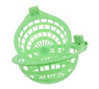 Lurrose 2 Pcs Plastic Bird's Nest Basins Bird Nesting Bowls Light Green Fall Resistance Wear Resistance for Small Birds