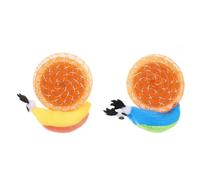 Lurrose 2 Pcs Snail Shape Cat Interactive Creative Design for Indoor Cats Stimulate Senses and Promote Healthy Play Random Color