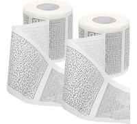 Lurrose 2 Rolls Toilet Paper Maze Prints Bathroom Tissue Made from Wood Pulp, Safe to Use and Multipurpose Toilet Roll Papers for Home or Bathroom