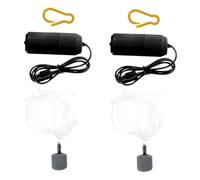 Lurrose 2 Sets USB Aquarium Air Pump Small Silent Oxygen Aerator for Fish Tank Energy Saving with Stable Bubble Flow for Indoor Aquaculture and Aquariums