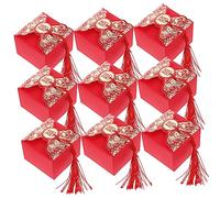 Lurrose 20 Pack Elegant Wedding Candy Bags Tassel Chinese Style Favor Boxes for Guests for Present Packaging Case