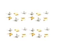 Lurrose 200 Pcs DIY Iron Butterfly Hairpin Materials for Women, Festive Simulation Design with Assorted Colours, Hair Updo Accessories for Creative Hair Styling