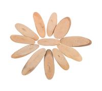 Lurrose 200g Natural Drift Wood Pieces for DIY Crafts, Oval Polished Wooden Chips Vase Filler, Rustic Wedding and Home Decor Material Kit