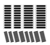 Lurrose 200pcs Black Phone Speaker Mesh Protector Stickers, Long and Short Size Sets for 6-9 Hole and 1-6 Hole Speaker Dust Covers, Mobile Phone Accessories for Dust Prevention