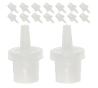 Lurrose 200pcs Eyelash Glue Bottle Caps Replacement with Nozzle Plug Needle, Lash Glue Bottle Stoppers for Eyelash Extension Adhesive, Beauty Salon Supplies