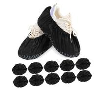 Lurrose 200pcs Non-Woven Disposable Shoe Covers with Anti-Skid Grip for Indoor Cleaning and Visitor Protection Multi-Purpose Boot Covers for Safe Flexible Use in Homes and Workplaces