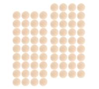 Lurrose 200pcs Unfinished Wooden Half Balls for Crafts with Smooth Surface Without Burrs, Natural Wood Hemisphere Beads for Necklace Making and Home Decoration