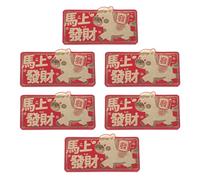 Lurrose 2026 Year of The Horse Red Envelopes 6pcs, Foldable Lunar New Year Money Packets, Traditional Chinese Hong Bao for Spring Festival and Wedding Cash