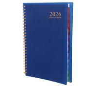 Lurrose 2026 Yearly Planner Notebook A5 Blue Monthly and Weekly Agenda Book Notes Compact Schedule Planner for Time Management Business and Personal Use
