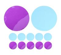 Lurrose 20pcs 74mm Warm Light Correction Gel Filters for LED Spotlights and Video Lights Ocean Blue Violet Ambient Filter Sheets for Photography and Dj Stage
