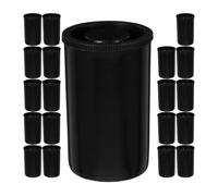 Lurrose 20pcs Black Abs Film Canister Holders Reusable Light Protection Camera Reel Containers with Lids Storage Box for Film Rolls Photography Enthusiasts