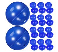 Lurrose 20pcs Blue Plastic Raffle Drawing Balls for Team-based Games and Group Activities, Easy to Use Organizational Aid, Hollowed Bingo Game Props for Party Prize Draws