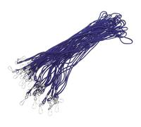 Lurrose 20pcs Blue Whistle Lanyards with Metal Clip - Breakaway Neck Straps for Football Referee, Teacher, Office Worker - Sturdy Keychain and Id Badge Holders for Events and Uniforms