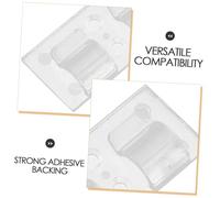 Lurrose 20pcs Clear Self-adhesive Wire Organizer Clips for Desk and Wall Cable Management Weather Resistant Cord Holders for Outdoor Extension Cords Strong Adhesive Cable Desk Clips for
