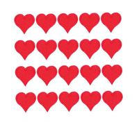 Lurrose 20pcs Heart Shaped Applique Embroidered Patch Set for Bags and Clothing, Iron and Sew on Cloth Patches, for Repairs and Woman's Wear Accessories