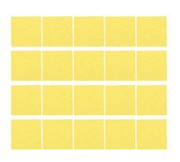 Lurrose 20pcs Hermit Crab Sea Sponges for Tank Humidity Control Unbleached Square Moisture Retention Pads with Breathable Design for Balanced Crab Habitat and Easy Maintenance