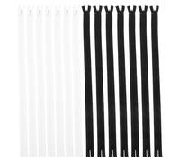 Lurrose 20pcs Invisible Zipper: Hidden Nylon Zippers for Sewing and Crafting - DIY Material for Dressmaking Garment Repairs Pillow Covers and DIY Projects