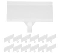 Lurrose 20pcs Label Display Holder Plastic Wire Shelf Clips Basket Labels for Storage in The Warehouse Retail Price Display