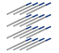 Lurrose 20pcs Metal Gel Pen Refills 0.7mm Needle Tip Replacement Cartridges with Quick Dry Blue Ink for Professional Use and Drawing, Smooth Glide and Reliable Performance